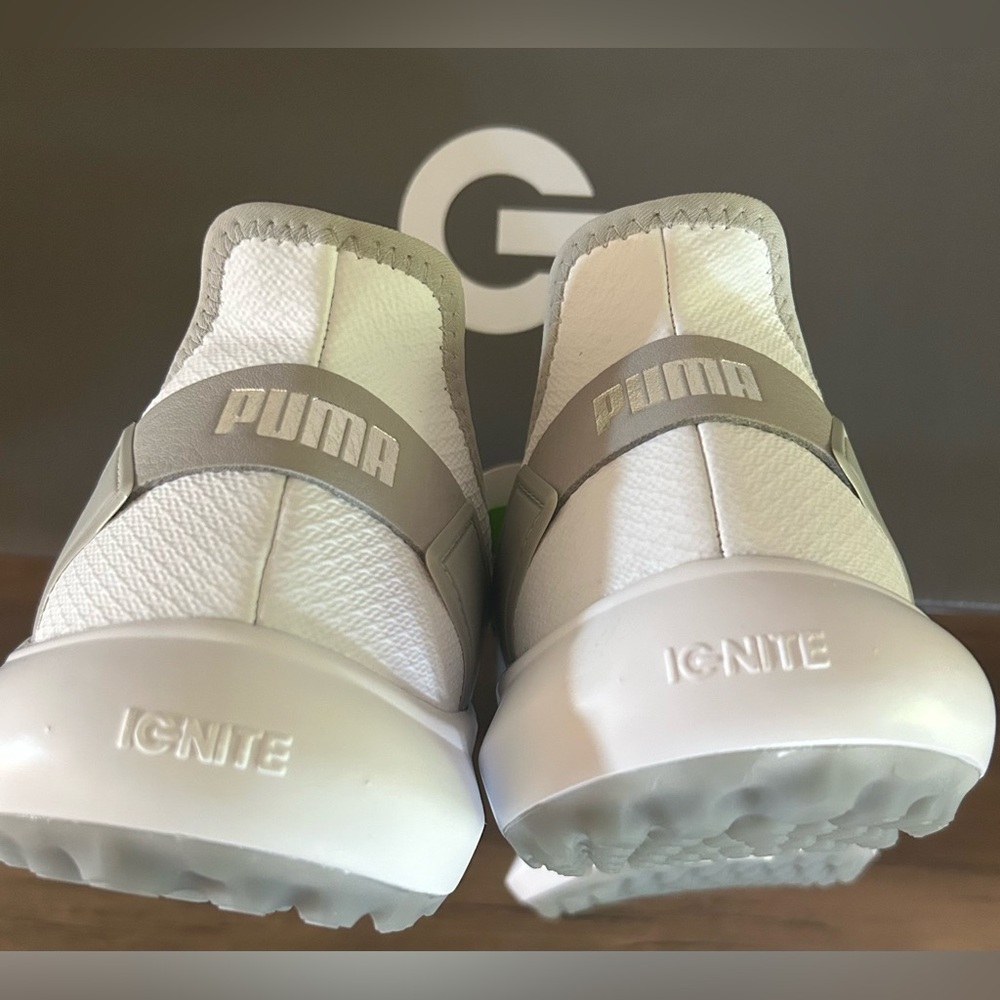 Puma Ignite Fasten 8 Disc Men’s Golf Shoes-White/Gray-Various Sizes NIB RP$150 - Picture 5 of 5
